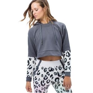 Adidas by Stella McCartney animal print Dance crop jogger set size extra Small